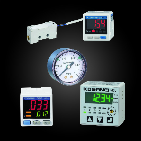 圧力計、圧力・流量センサスイッチ、他